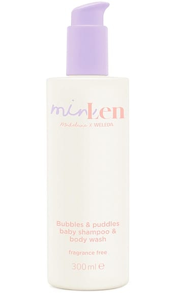 minLen Bubbles & Puddles Baby Shampoo & Body Wash