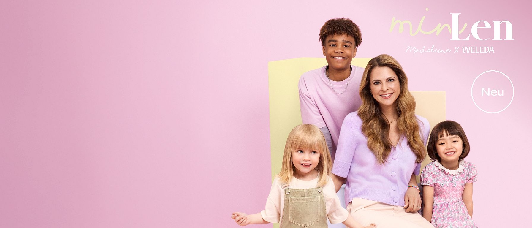 Madleine mit Kindern in verschiedenen Altersgruppen