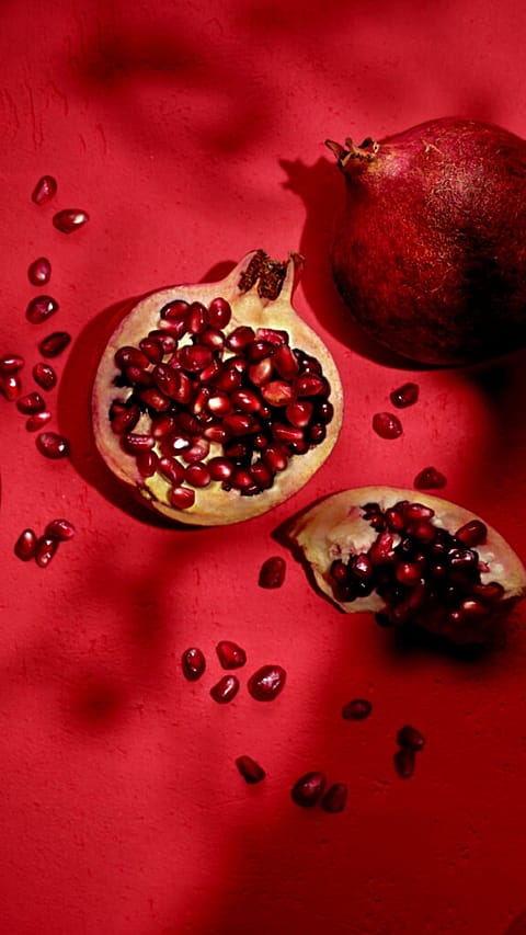 Pomme grenade et pépins de grenade