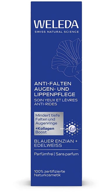 Anti-Falten Augen- und Lippenpflege Blauer Enzian & Edelweiss