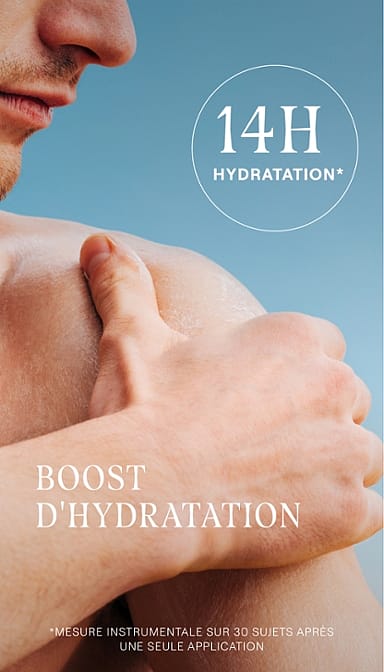 Application body butter. 14h d'hydratation.