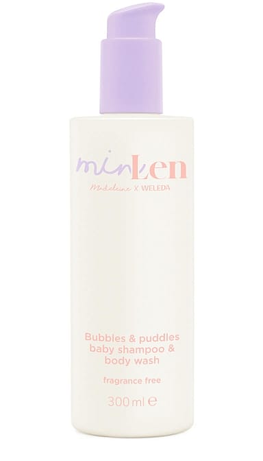 minLen Bubbles & Puddles Baby Shampoo & Body Wash