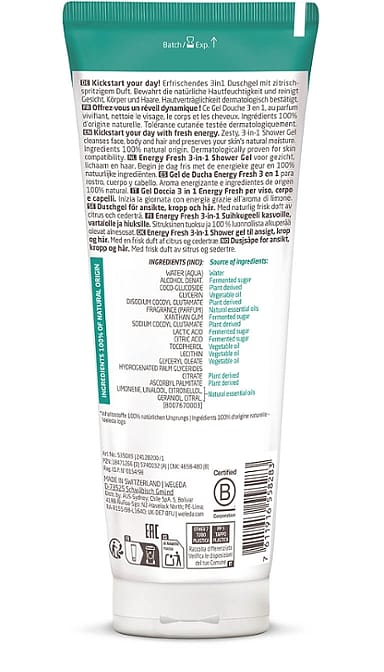 FOR MEN Energy Fresh 3in1 Shower Gel