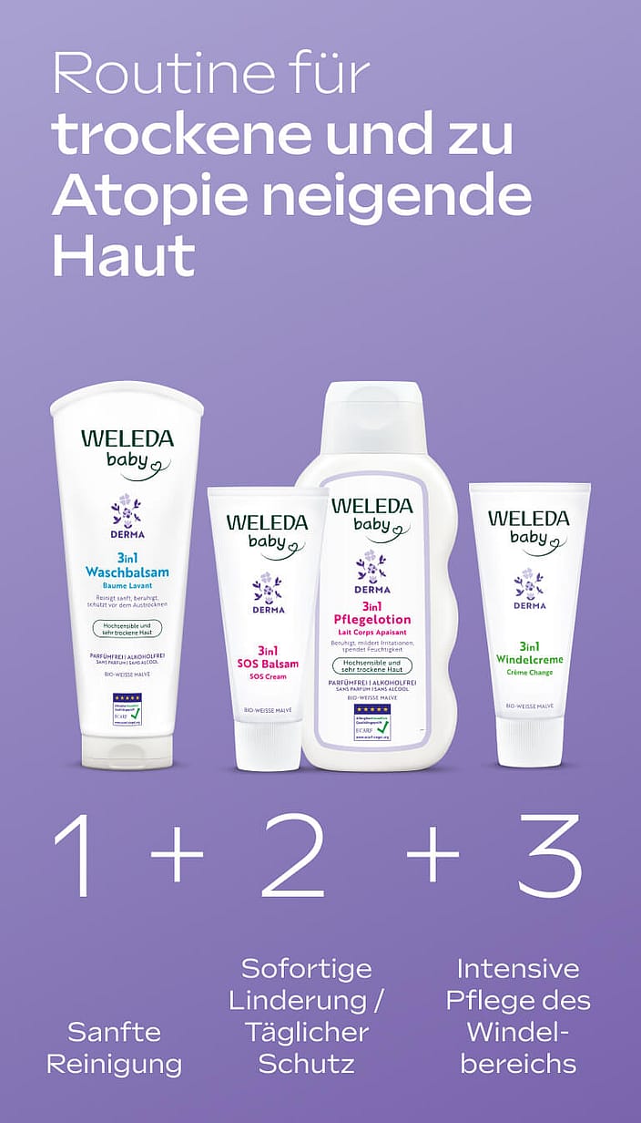 Derma 3in1 Pflegelotion Weisse Malve