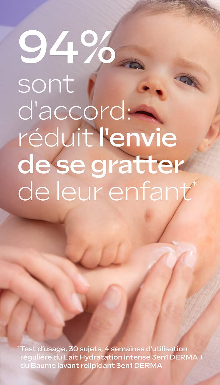 Derma 3 en 1 Lait Corps Apaisant Mauve Blanche
