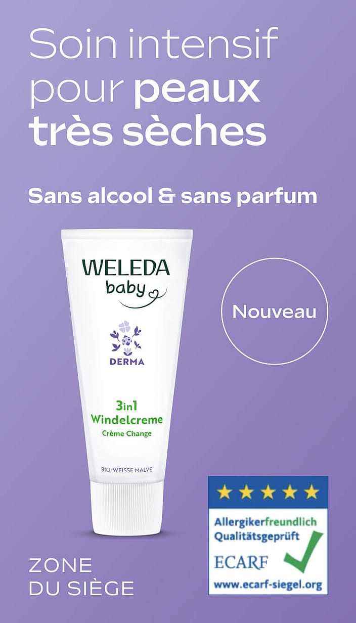 Derma 3 en 1​ Crème Change Mauve Blanche