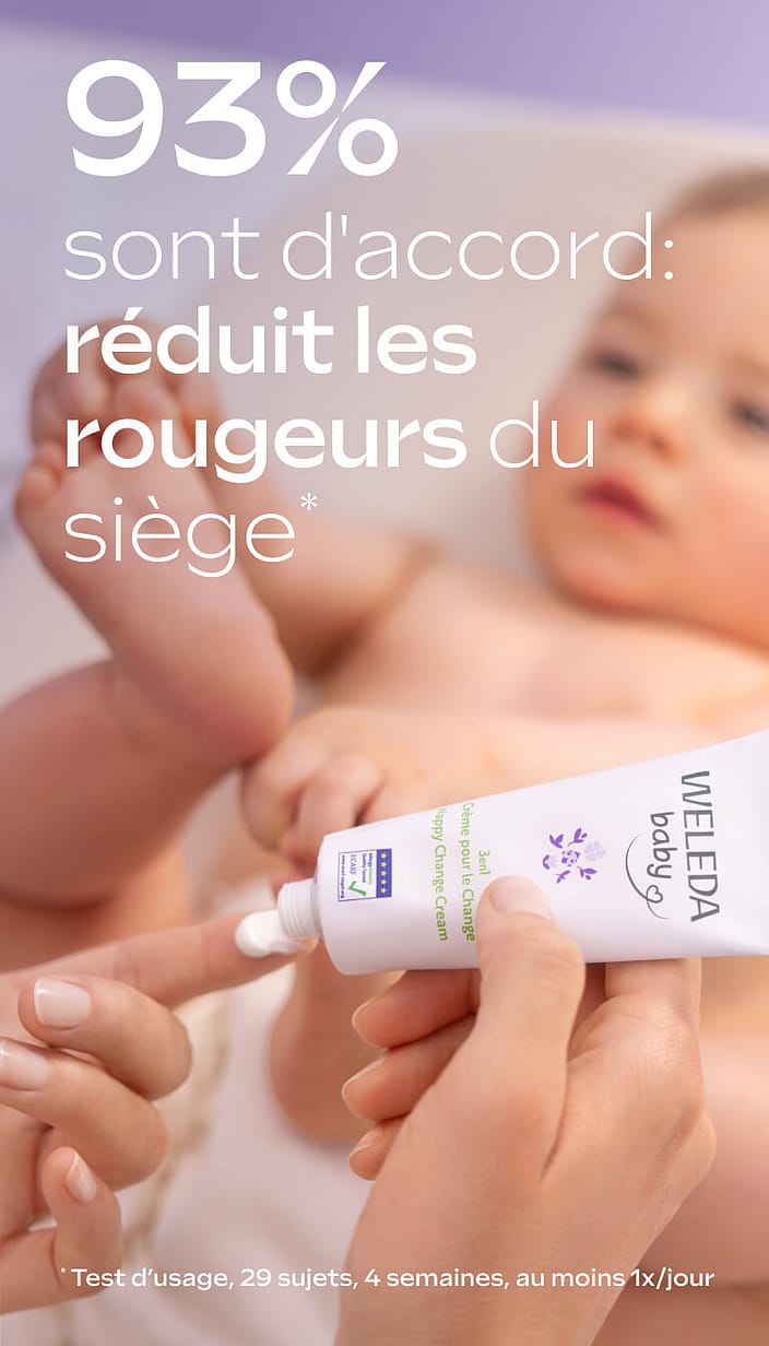 Derma 3 en 1​ Crème Change Mauve Blanche