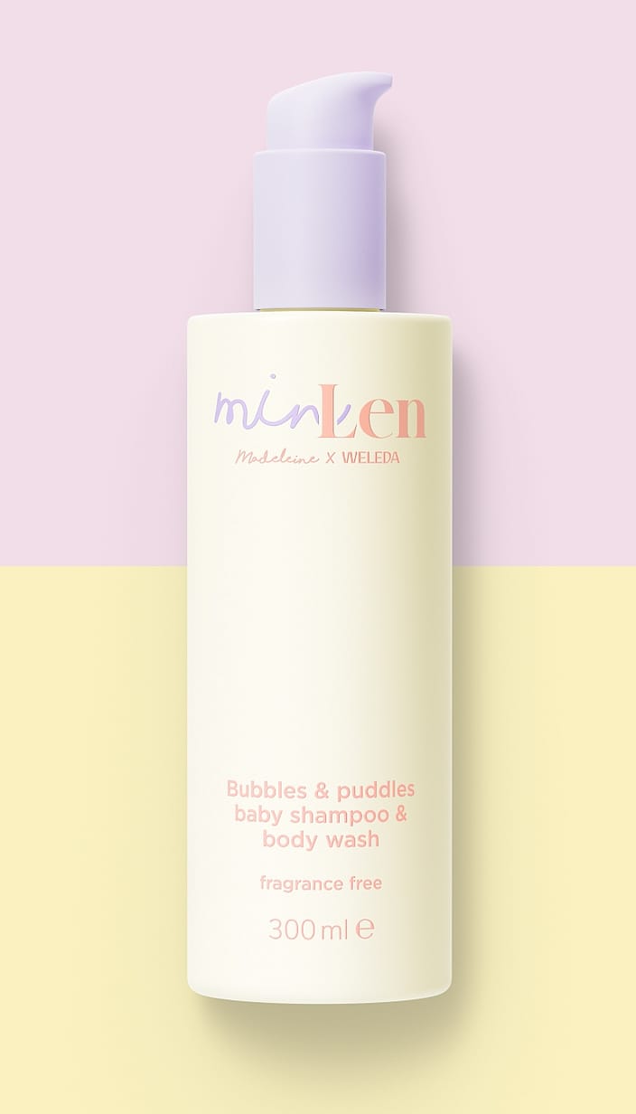 minLen Bubbles & Puddles Baby Shampoo & Body Wash