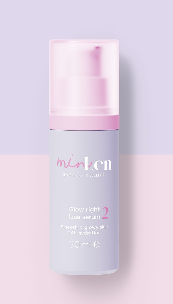 minLen Glow Right Face Serum