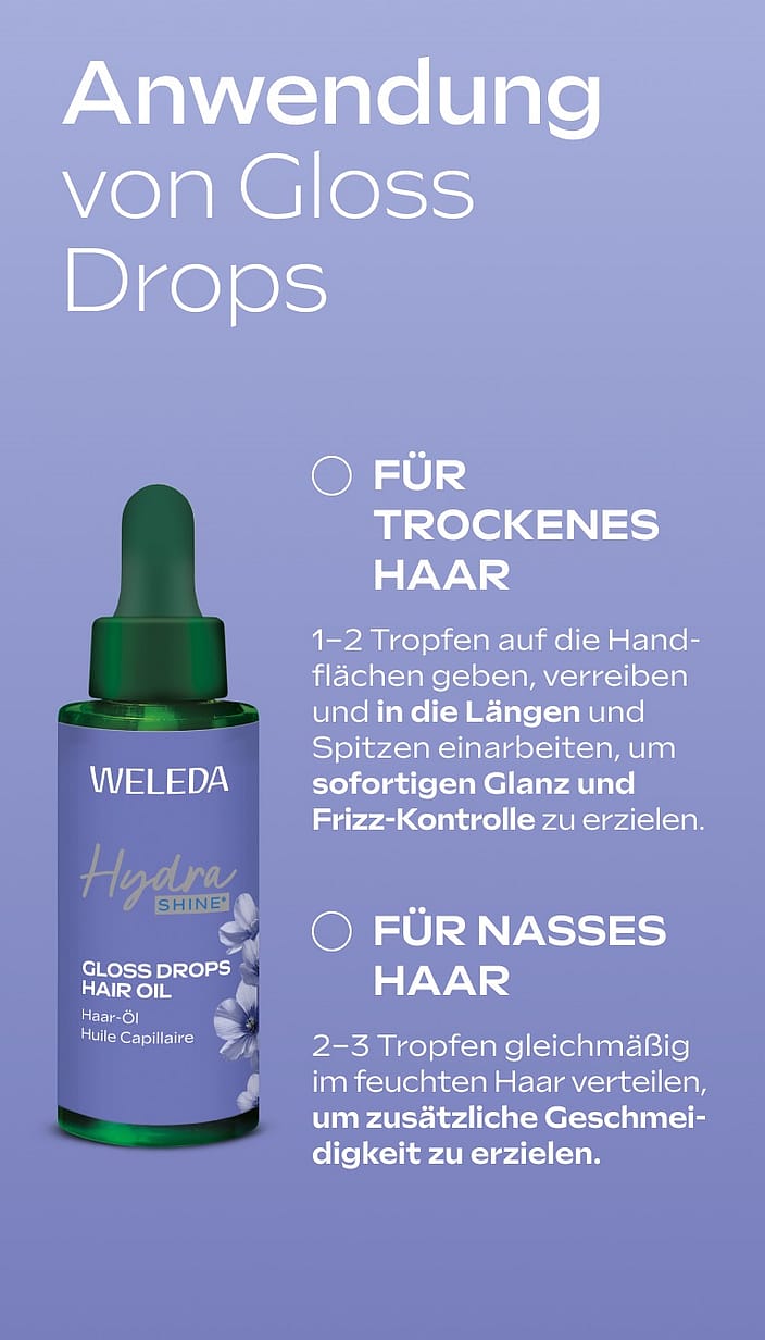Hydra Shine Gloss Drops Haaröl Alpen-Lein