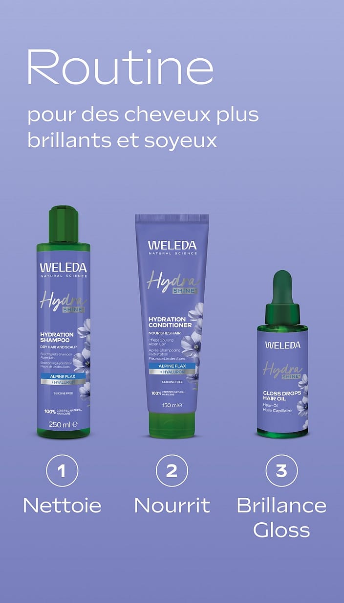 Hydra Shine Shampooing Hydration Fleurs de Lin des Alpes