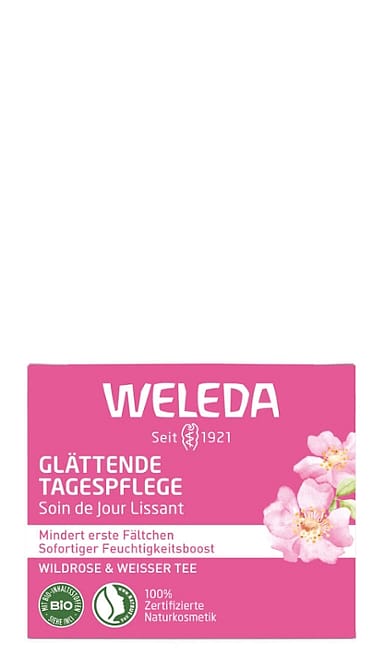 Glättende Tagespflege Wildrose & Weisser Tee