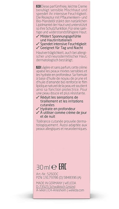 Sensitiv Feuchtigkeitscreme Leicht Mandel