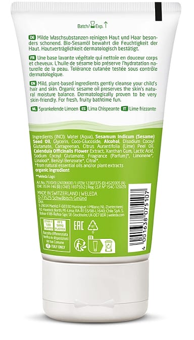 Kids 2in1 Shower & Shampoo Citron vert pétillant