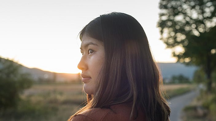 Femme dans la nature