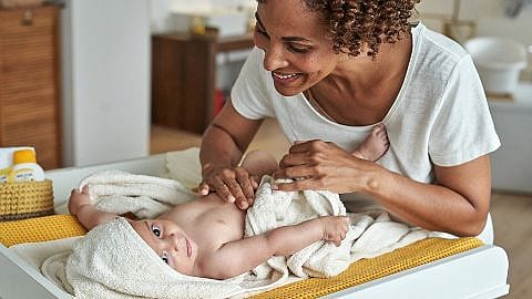 baby and mum