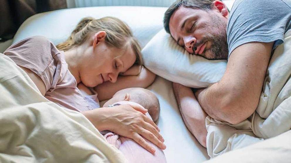 des parents fatigués