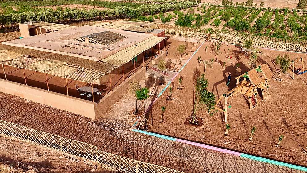 Aire de jeux pour enfants au Maroc