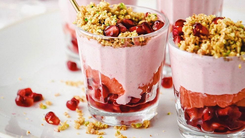 Granatapfel Crème im Glas
